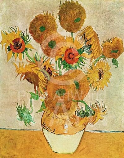 Kunstdruk Vincent Van Gogh - Sunflowers 50x70cm