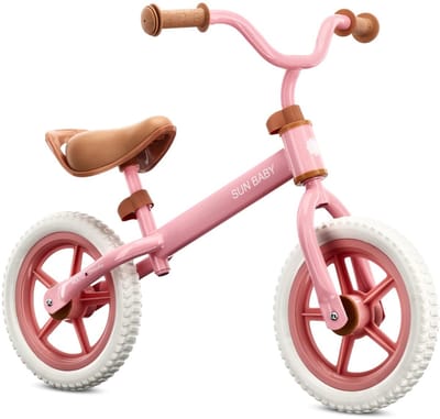 sun baby Loopfiets voor Kinderen 2 Jaar Molto Strada, max. 30 kg, Loopfietsen met schuimrubberen banden, verstelbaar zadel en stuur, stalen frame - Lila