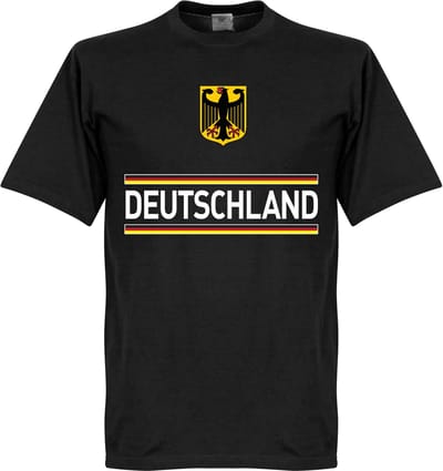 Duitsland Team T-Shirt - Zwart - Kinderen - 140