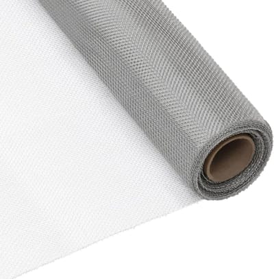 Rasterscherm Roestvrij Staal - Metaal Gaas - Dierenverblijf Maken - Roestbestendig Materiaal - 80 x 1000 cm - Zilverkleurig