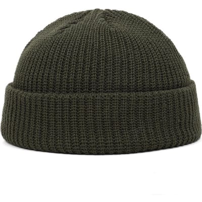 Winter Warme Mutsen Casual Korte Draad Hip Hop Hoed Volwassen Mannen Vrouwelijk Wol Gebreide Schedel Cap Elastisch Unisex One Size groen