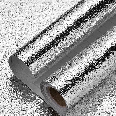 1 Rol Keuken Waterdicht Oliebestendig Behang Keuken Spatbestendig Behang Klaar Om Te Pellen en Plakken Aluminiumfolie Contactpapier 10m