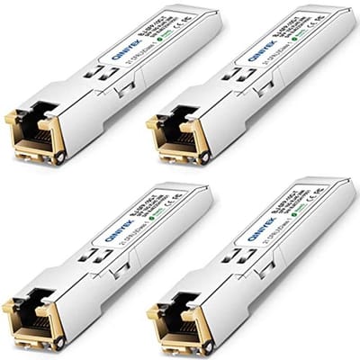10GBase-T SFP+ transceiver - RJ45 koperen transceiver voor 10G netwerken - tot 30 m (4 stuks)