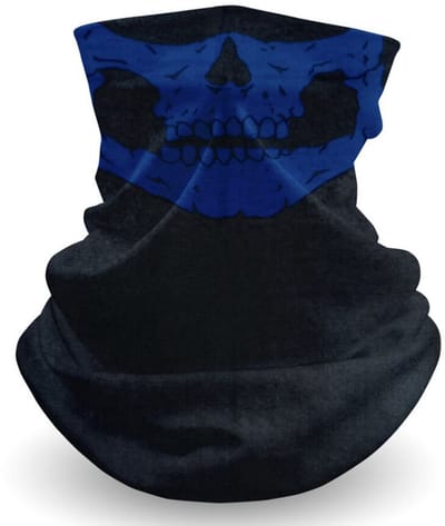 CHPN - Skull masker - Bivakmasker - Skull shawl - Balaclava - Blauw/Zwart - Schedel shawl - Mondkap - Motormasker - Skimasker - Skull