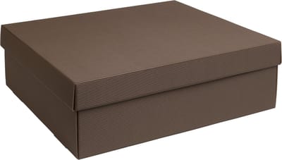 Geschenkdoos met deksel karton BRUIN 40x30x12cm (35 stuks)