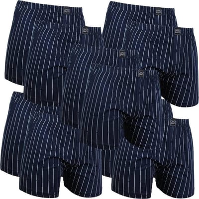 Gino Santi Klassieke boxer 8+2gratis pak Navy Pin Stripes