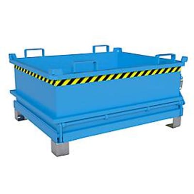 Bauer Mini-klapbodemcontainer MSB 400 - 1200 x 1000 x 625 mm - lichtblauw RAL 5012