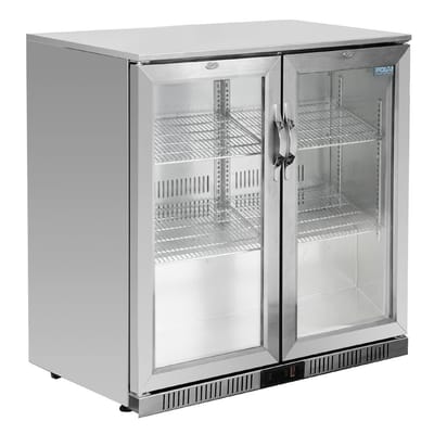 Polar G-serie 2-deurs barkoeling met klapdeuren RVS 208L
