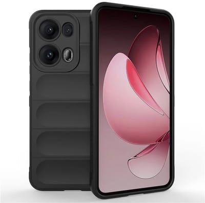 MobyDefend Hoesje - Geschikt voor Oppo Reno13 Pro - TPU Gripcase - Zwart