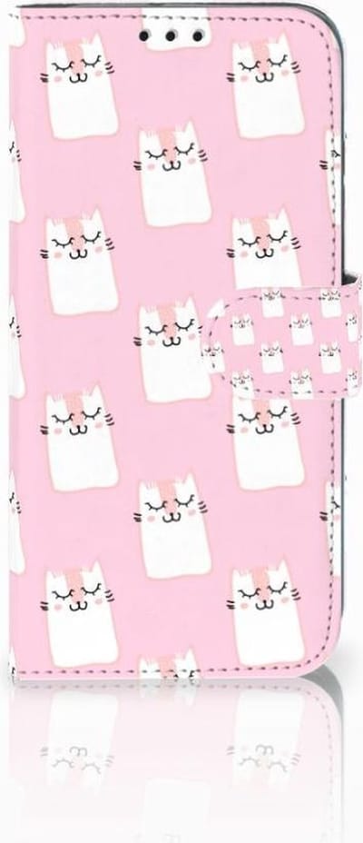 Honor 10 Lite Telefoonhoesje met Pasjes Sleeping Cats
