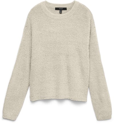 Vero Moda Trui Vmpuff Ls O-neck Pullover Boo 10310876 Birch Dames Maat - L