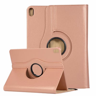 Ntech Hoes geschikt voor Apple iPad iPad Air (2019) 10.5 Draaibare Hoes - Rosegoud