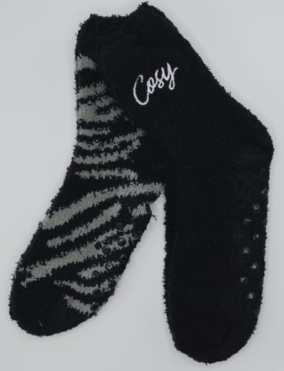 Huissokken Dames 2 paar - cosy socks - Maat 36-41/TU- Anti-slip