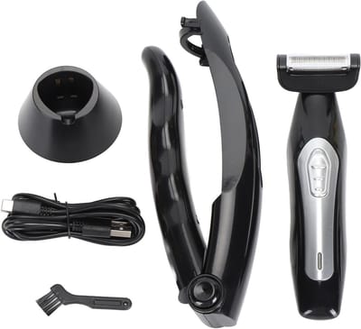 Rughaarverwijderaar Heren - Draagbare Bodygroomer - Zelf Verzorgen - Verlengd Handvat - Nat Droog - Zwart
