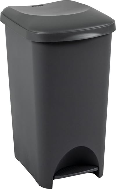 Pedaalemmer - prullenbak - afvalbak - 40 liter – Voetpedaal - Antraciet