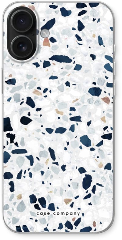Case Company® - Hoesje geschikt voor iPhone 16 Plus hoesje - Terrazzo N°1 - Soft Cover Telefoonhoesje - Bescherming aan alle Kanten en Schermrand