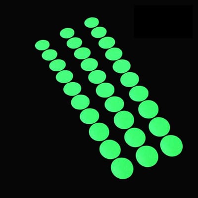 Lichtgevende Tape Dots, 2.5cm Rond, 100 Stuks - Ideaal voor Schakelaars, Muren, Paden en Nooduitgangen