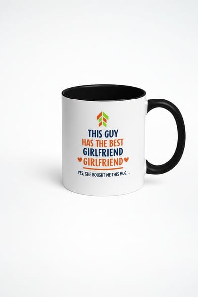 Grappige Mok 'This Guy Has The Best Girlfriend' | Cadeau Vriendin Vriend | Originele Mok Man