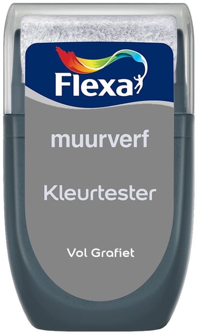 Flexa - Kleurtester Muurverf - Vol Grafiet - Mengverf - 30 Ml