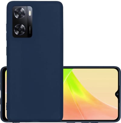 Hoesje - Geschikt voor OPPO A57 - Sterk & Shockproof - Hoes Cover - Siliconen Case - Donkerblauw