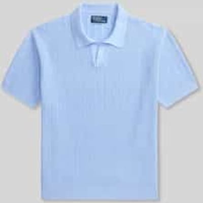 relaxed fit poloshirt van 100% linnen
