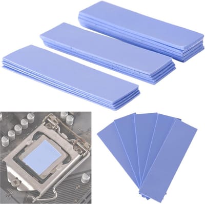 Warmtegeleidende Pads - Siliconen Koelpads - Componenten Koelen - Hoge Warmtegeleiding 6.0 W/mK - Diverse Diktes 0.5-1.5mm - Grijs