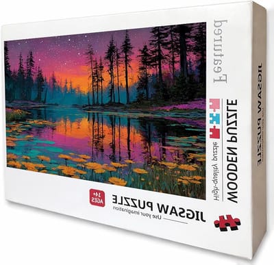 Houten Puzzel - Legpuzzel - Ontspanning Thuis - Achterkant met letters - 2000 Stukjes - Sterrenhemel