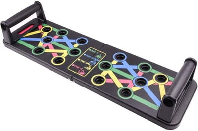 QTTVBTNA -Multifunctioneel Push-Up Board – Opdrukplank voor Krachttraining, Thuisfitness en Reizen – Compact en Draagbaar Fitnessapparaat