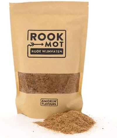 Rookmot Rode Wijnvaten - 1500 ml - Verrijk uw Grillgerechten met Rode Wijnvatenaroma's - Hoogwaardige Rookmot - Authentieke Rooksmaken