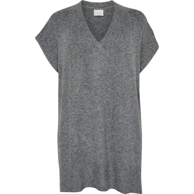 Vrouwen tricot poncho KAFFE Curve Annett