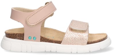 BunniesJR Bregje Beach Meisjes Platte Sandalen - Roze - Imitatieleer - Klittenband