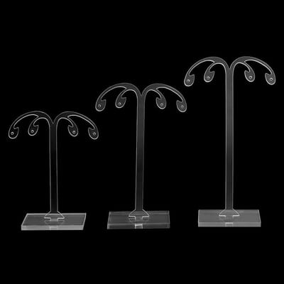 Earring Display Stand - 6 Stuks Acryl Houder in Boomvorm voor Oorbellen, Organizer voor Sieraden, Duidelijke Presentatie en Thuisopslag