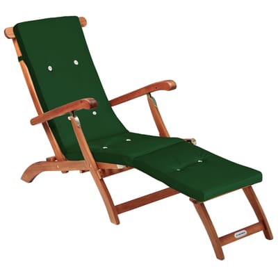 Ligbed Queen Mary® acaciahout FSC®-gecertificeerd incl kussen Groen