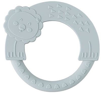 Interbaby siliconen bijtring Blue Gray – blauwgrijs