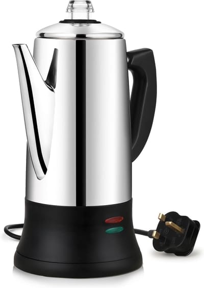 Elektrische Koffiezetter - Koffiezetapparaat - Koffie Zetten - Snelle Bereiding - 1.2 Liter - Zilver