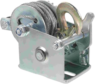 Hand Lier - Stalen Kabel - Zwaar Hijsen - Robuuste Metalen Constructie - 600 lbs Capaciteit - Zilverkleurig