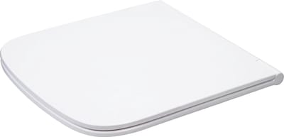 Toiletzitting rechthoekig, wc-deksel met softclose, duroplast wc-deksel met snelsluiting, wc-bril bevestiging aan de bovenkant, wit