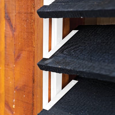 Wovar Flex Fence Draaibare Lamellen voor in de tuin Wit RVS 50 cm | 2 stuks