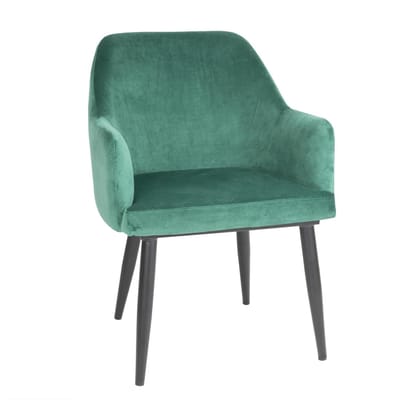 Bolero Lia Velvet Stoelen Donkergroen (2 Stuks) - Bolero FX070 - Horeca & Professioneel