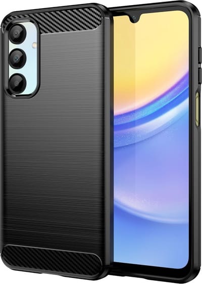 Coverup Hoesje - Geschikt voor Samsung Galaxy A16 Hoesje - Coverup Armor Brushed TPU Back Cover - Zwart