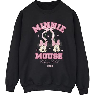 Disney Dames/Dames Cherry Club Minnie Mouse Sweatshirt (Zwart)