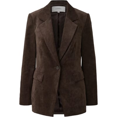 Dunne corduroy blazer voor dames COMMA