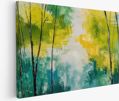 Saammp Muurcirkel Hout - Bloemen Boeket in Blauwe Vaas - Natuur - Abstract - Ø 90 - Wandcirkel - Wanddecoratie Cirkel - Muurdecoratie Woonkamer - Kantoor Decoratie