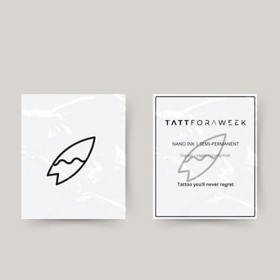 Tijdelijke tattoo surfen | Neptattoo volwassenen | Tijdelijke tattoo voor volwassenen | Temporary tattoo | Plaktattoos voor volwassenen | Neptattoos | Probeer zorgeloos een tattoo | tattforaweek