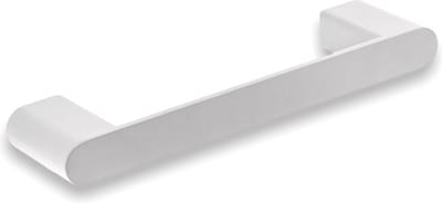 Handdoekstang met blinde bevestiging - Wit - 25cm - handdoekstang wit metaal - handdoekenrekje - handdoekhaakje)