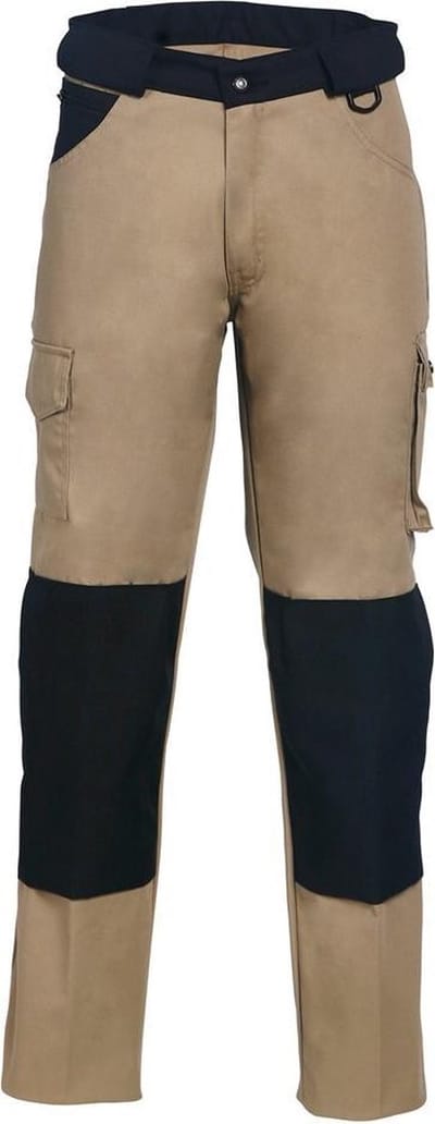 HAVEP Werkbroek Worker kniezakken 8657 - Camel/Zwart - 62