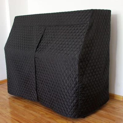 Rechtopstaande pianohoes - Pianobeschermer - Bescherming instrument - Waterdicht en vochtbestendig - 155 x 35 x 125 cm - Zwart