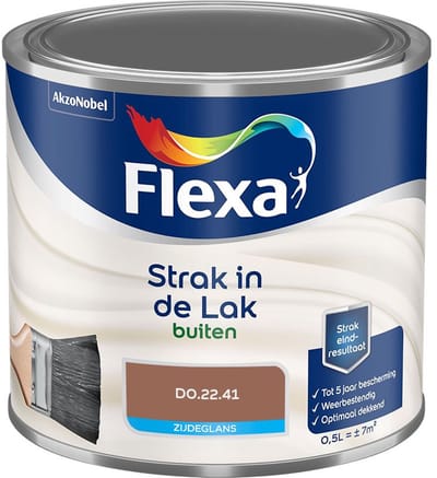 Flexa - Strak In De Lak Buitenlak Zijdeglans - D0.22.41 - Mengverf - 500 Ml
