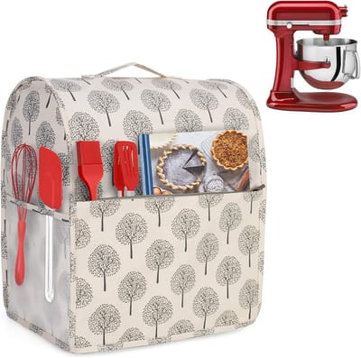 Mixerhoes Beschermend - Stofkap Keukenmachine - Keuken Organisatie - Waterafstotende Voering - 35.8 x 23 x 40.2 cm - Boomprint