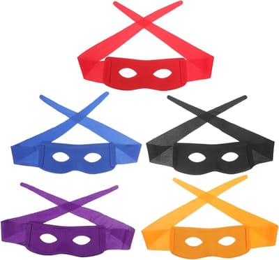Set van 5 Zwarte Oogmaskers voor Feesten, Carnaval en Cosplay - Perfecte Accessoires voor Festivals en Theatrale Evenementen